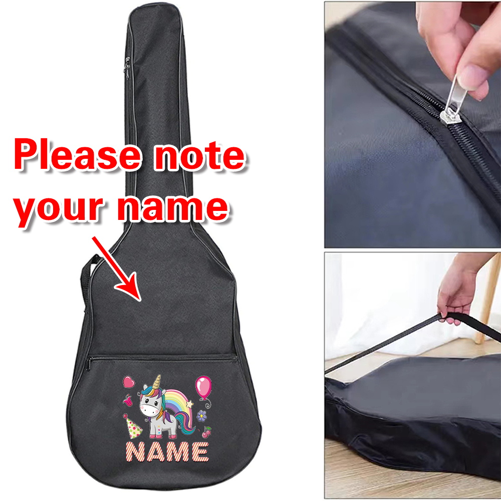 Musical Instrument And Names - Bolsa de guitarra con nombre personalizado,